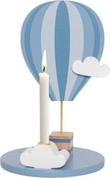 Jabadabado candle holder hot air balloon blue
