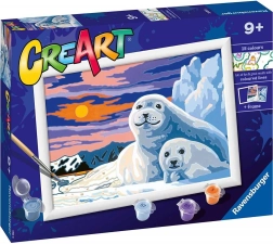 Creart roņi saulrietā – krāsošana pēc numuriem Ravensburger