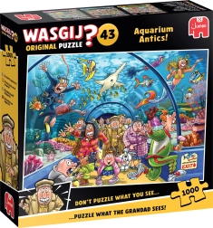 Jumbo puzle Wasgij rotaļas akvārijā 1000 gabalu