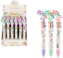 Daudzkrāsu pildspalva ar vienradzi 6-in-1