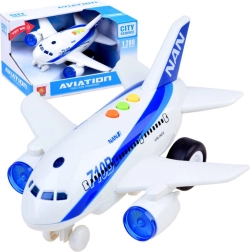 Interaktīva pasažieru lidmašīna ar gaismām un skaņām, berzes piedziņa 1:200