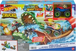 HOT WHEELS MONSTER TRUCKS Color Shifters – krokodila žokļu spēļu komplekts