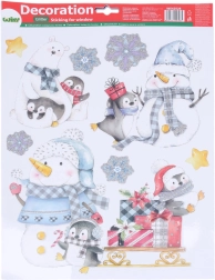 Ziemassvētku logu dekorācija 41 × 29 cm