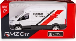 Metāla Ford Transit 2018 furgona modelis 1:43 ar atvilkšanas mehānismu
