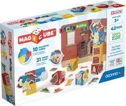Geomag Magicube Trīs mazie sivēntiņi – magnētiskie klucīši un klipši