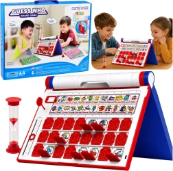Galda spēle “Guess Who” uz laiku ar koferīti un smilšu pulksteni