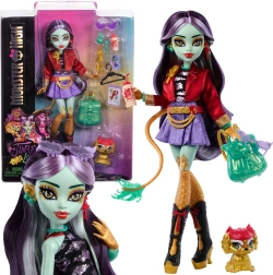 Monster High lelle Jinafire Long ar mājdzīvnieciņu Cloudy