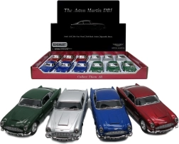 Metāla automašīnas modelis Aston Martin DB5 ar atpakaļvilkšanas mehānismu