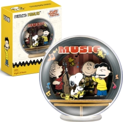 Puremind koka 3D modelis SNOOPY PEANUTS lode – nakts koncerts DIY puzle