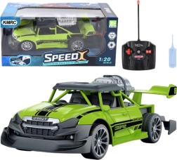 RC auto 1:20 ar gaismām un dūmu efektu – zaļš