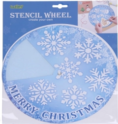 Ziemassvētku sniega šablons – velosipēds 31,2 × 25,5 cm