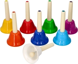 Komplekts ar 8 rokas zvaniņiem