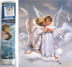 Dimanta gleznošana Eņģelīši 30 × 40 cm