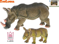 Zoolandia Rhinoceros with Calf – Figure Set
