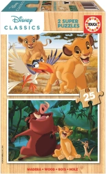 Wooden Puzzle The Lion King 2×25 pieces EDUCA