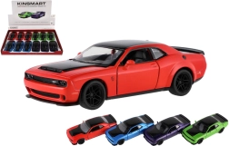 Metāla automašīnas modelis Kinsmart Dodge Challenger SRT Demon 170 (2023) 13 cm ar atpakaļvilkšanas mehānismu