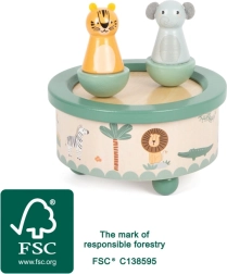 Koka mūzikas lādīte Safari small foot