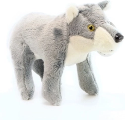 Stāvošs plīša vilks 20 cm