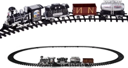 Train Set with Remote-Controlled Locomotive and Carriages