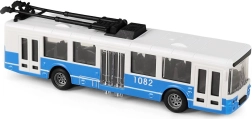 Blue City Trolleybus with Flywheel, 16 cm