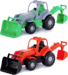 Plastmasas traktors–ekskavators 28 cm