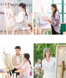 Gleznošana pēc cipariem ar rāmi 20 × 20 cm – zvaigzne