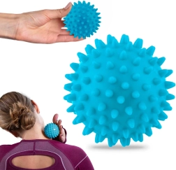 Masāžas un fitnesa bumbiņa 7,5 cm – zila