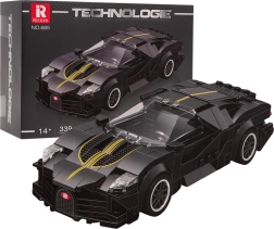 Construction set supercar black 339 pieces