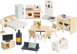 Large Wooden Dollhouse Furniture Set by Le Toy Van