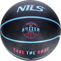 Basketbola bumba NILS Buzzer, 7. izmērs – melna