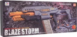 Pusautomātiska pistole BLAZE STORM putu šautriņām – pelēka