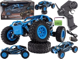 Radio-controlled desert truck 4WD 2.4 GHz 1:24 blue - 1 piece