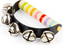 Zvaniņi ar koka rokturi BIGJIGS TOYS