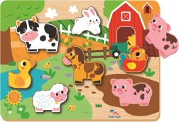 Ieliekamā puzle “Farma” bērniem no 2Kids Toys