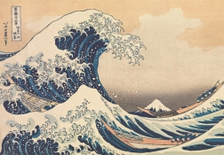 Puzle 1000 gab. Hokusai: Lielais vilnis