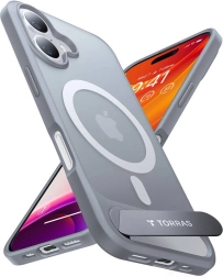 Torras Pstand futrālis iPhone 16 Plus, titāna pelēks