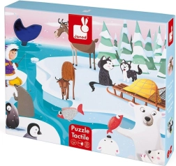 JANOD tactile puzzle Life on Ice, 20 pieces