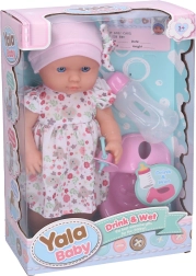 Peeing Baby Doll with Bottle 30 cm