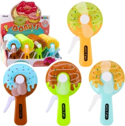 Rokas mini ventilators donuta formā bērniem – 4 dizaini