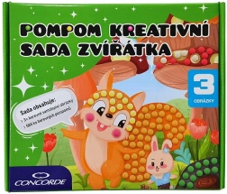 Pompomu radošā komplekts Dzīvnieciņi