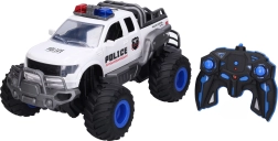 Off-road police RC car with smoke effects, 41.5 cm