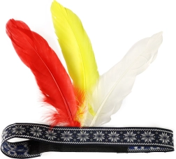 Indiāņu galvas lente ar spalvām pieaugušajiem