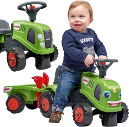Stumjamais traktors BABY CLAAS ar piekabi un piederumiem