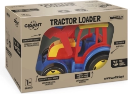 Gigantiskais traktors ar kausu