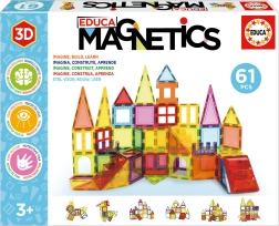 Educa magnētiskā konstruktoru komplekts Magnetics, 61 detaļa