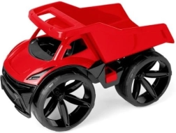 Maximus sarkana bērnu pašizgāzēja kravas automašīna 59 cm