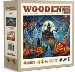 Koka puzle WOODEN CITY Helovīna pils, 1010 detaļas
