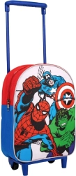 Cerdá bērnu ceļojumu mugursoma ar riteņiem Avengers 29 cm