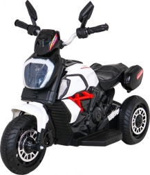 Bērnu elektriskais motocikls Fast Tourist – Balta