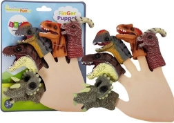 Gumijas pirkstu lelles dinozauri, komplekts 5 gab.